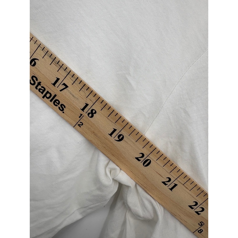EILEEN FISHER White Organic Cotton Button Front Long Sleeve Shirt Top L G - Picture 6 of 6